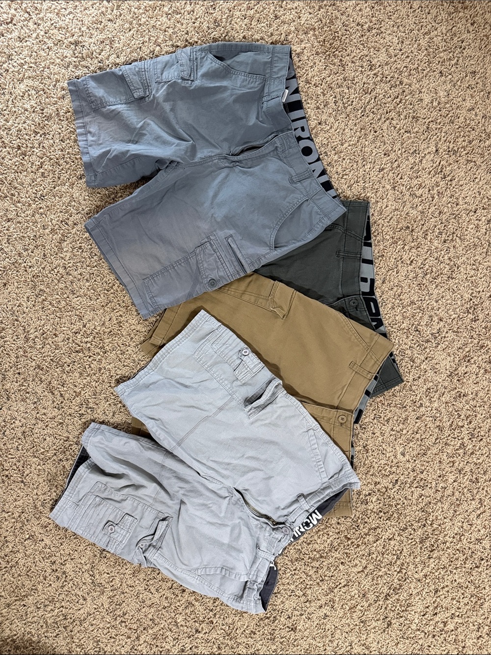 Men's Cargo Shorts - Assorted Colors
